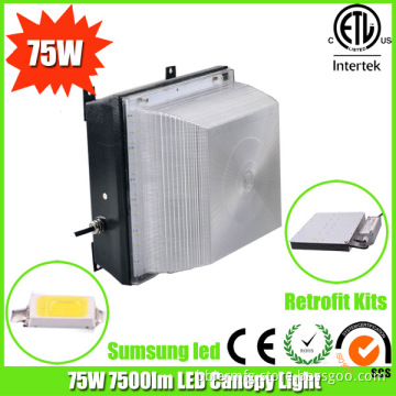 High Lumen Fins Cooling Good 75W Retrofit LED Low Bay Light